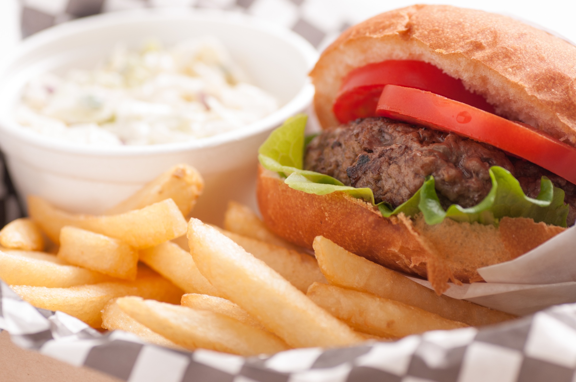 hamburger take out, food truck
